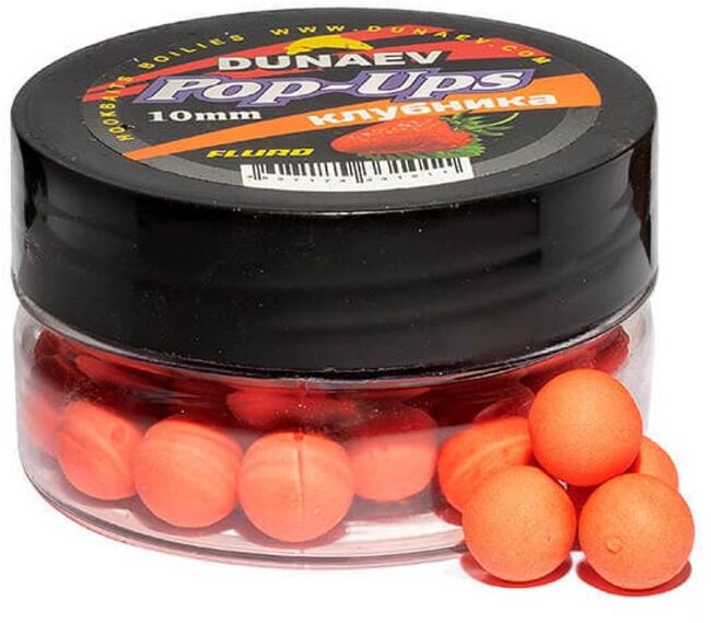 Бойлы DUNAEV POP-UP 10мм Клубника