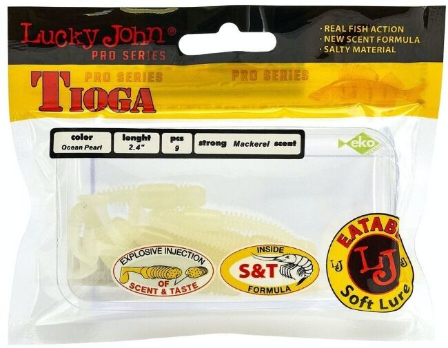Виброхвост LUCKY JOHN Pro Series Tioga 2.4" 62мм #033 9шт/уп 140119-033 Виброхвост LUCKY JOHN Pro Series Tioga 2.4" 62мм #033 9шт/уп 140119-033