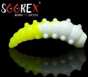 Силиконовая приманка SOOREX PRO Major 36мм 1.1гр Сыр #303 Белый-Лимон/ White-Lemon 6шт/уп