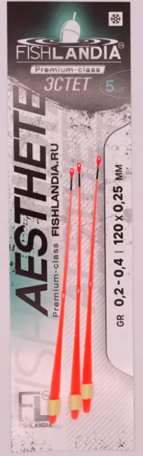 Сторожок лавсан FISHLANDIA  ЭСТЕТ  Оранж  120 мм  0.2 - 0.4 гр