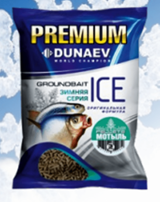 Прикормка DUNAEV Ice-Pellets 0.9кг, 3мм Мотыль Прикормка DUNAEV Ice-Pellets 0.9кг, 3мм Мотыль
