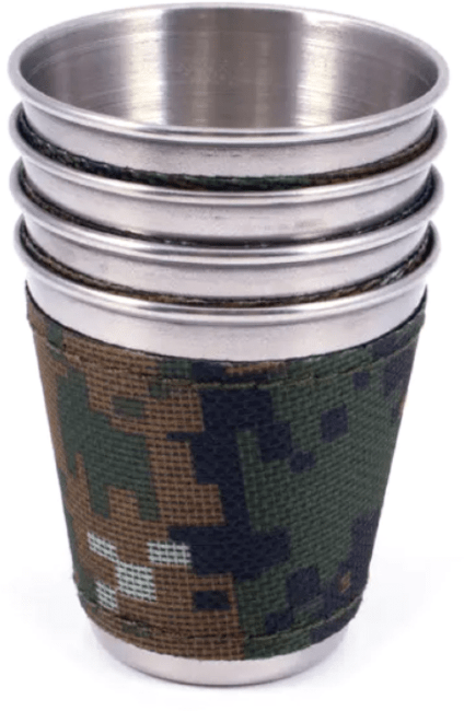 Рюмка "СЛЕДОПЫТ" 60 мл в оплетке и тубе из oxford camo pixel, 4 шт Рюмка "СЛЕДОПЫТ" 60 мл в оплетке и тубе из oxford camo pixel, 4 шт