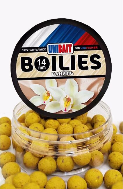Бойлы Unibait вареные 14мм Ваниль