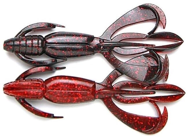 Силиконовая приманка KEITECH Crazy Flapper 2.8" #411 Black Cherry 7.0см 8шт/уп