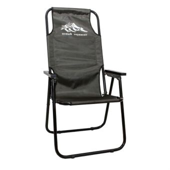 Кресло-шезлонг НОВЫЙ ГОРИЗОНТ мод.: LONG стальное цвет хаки ШЛС-01