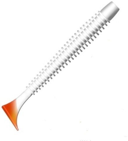 Виброхвост ZUB Swing 99мм цвет 010 бело-красный 4шт/уп Виброхвост ZUB Swing 99мм цвет 010 бело-красный 4шт/уп