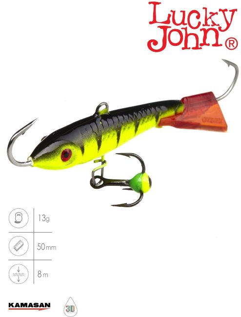 Балансир Lucky John CLASSIC 5 с тр. 50мм/31RT блистер