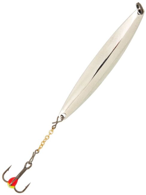 Блесна вертикальная зимняя Lucky John NAIL BLADE с цепочкой и тройником 65мм S блистер Блесна вертикальная зимняя Lucky John NAIL BLADE с цепочкой и тройником 65мм S блистер