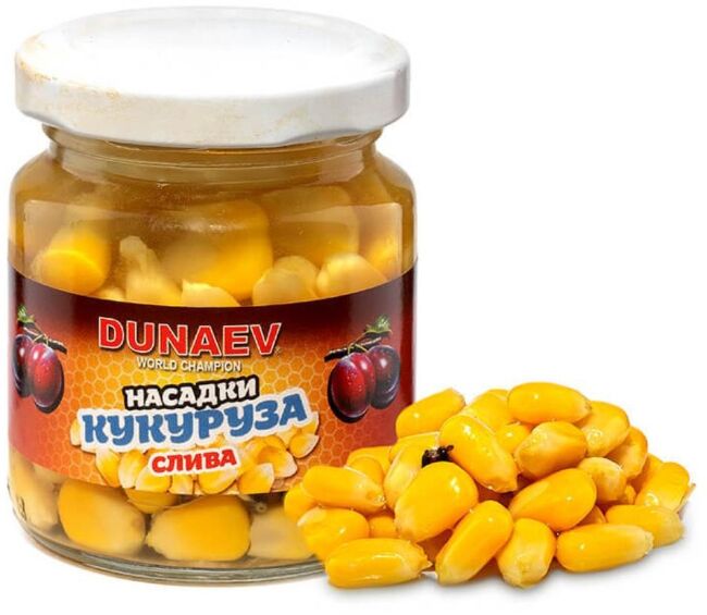 Насадка стеклобанка DUNAEV Кукуруза Слива 100мл Насадка стеклобанка DUNAEV Кукуруза Слива 100мл