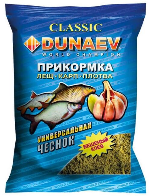 Прикормка DUNAEV Классика 0.9кг Универсальная Чеснок
