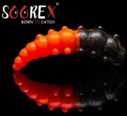 Силиконовая приманка SOOREX PRO Major 36мм 1.1гр Сыр #304 Чёрный-Оранжевый/ Black-Orange 6шт/уп