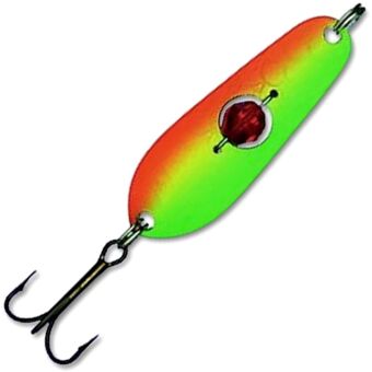 Блесна колеблющаяся KUUSAMO Rasanen 50/11 (бусинка) GR/FYe/FR-S, UV Блесна колеблющаяся KUUSAMO Rasanen 50/11 (бусинка) GR/FYe/FR-S, UV