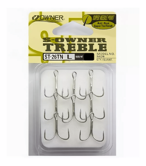 Крючок тройной OWNER 5626TN-12 ST-26TN олово кован 8шт/уп Крючок тройной OWNER 5626TN-12 ST-26TN олово кован 8шт/уп