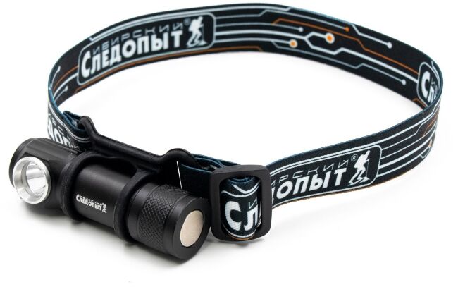 Фонарь налобный "СИБИРСКИЙ СЛЕДОПЫТ-Тензор", съемный, 1 LED, аккум. 220В, USB