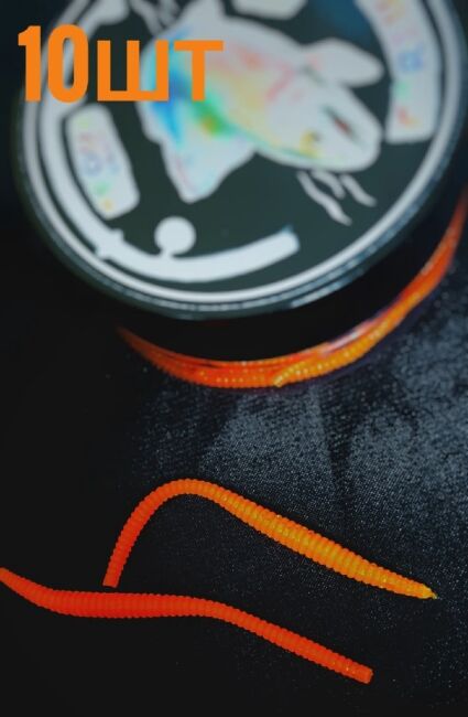 Силиконовая приманка FORTUNE FISH Червь #11 (кислотный оранж) 8шт/уп Силиконовая приманка FORTUNE FISH Червь #11 (кислотный оранж) 8шт/уп