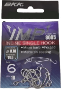 Крючок BKK Imp #6 серебристый 10шт/уп Крючок BKK Imp #6 серебристый 10шт/уп