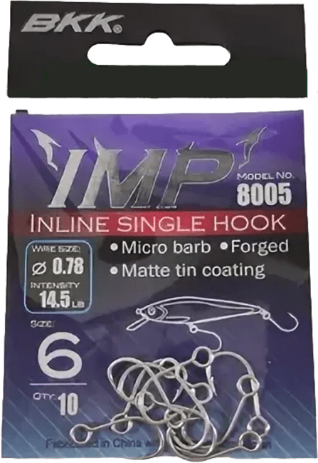 Крючок BKK Imp #6 серебристый 10шт/уп