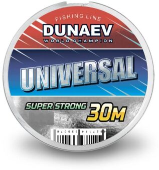 Леска монофил Dunaev Universal 30м 0.30мм 8.00кг Леска монофил Dunaev Universal 30м 0.30мм 8.00кг