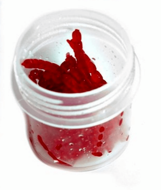 Силиконовая приманка G.STREAM красная  мотыль/мотыль