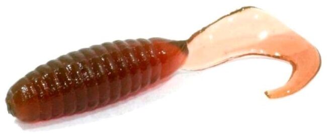 Твистер ALLVEGA Flutter Tail Grub 5.5см 1.8гр 10шт/уп #017 motor oil