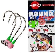 Джиг-головка вольфрам HIKO Round Magic крючок: MG-3 №6, 0.40гр, #Розовый 3шт/уп Джиг-головка вольфрам HIKO Round Magic крючок: MG-3 №6, 0.40гр, #Розовый 3шт/уп