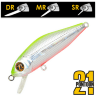 Воблер PONTOON21 CrackJack 38SP-MR 38мм 2.5гр 0.7-1.0м A62 Crash Fresh Chartreuse Silver