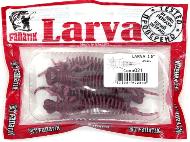 Cиликоновая приманка Fanatik Larva 3.5 (8.5cм) 021