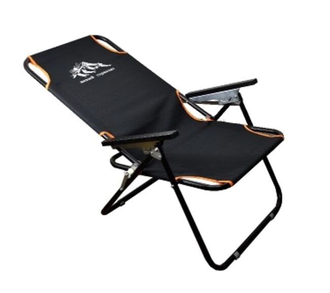 Кресло-шезлонг НОВЫЙ ГОРИЗОНТ мод.: Джокер стальное цвет черный ШДС-01