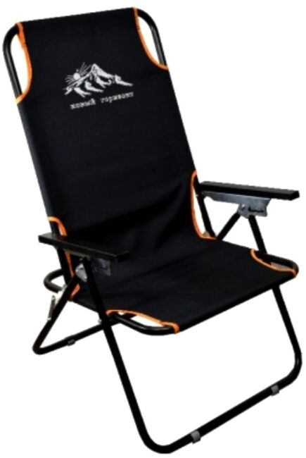 Кресло-шезлонг НОВЫЙ ГОРИЗОНТ мод.: Джокер стальное цвет черный ШДС-01