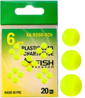 Бусина пластик FISH SEASON Plastic Bead Chartreuse Ø6мм шартрез 20шт/уп XA-9260-Ch6 Бусина пластик FISH SEASON Plastic Bead Chartreuse Ø6мм шартрез 20шт/уп XA-9260-Ch6