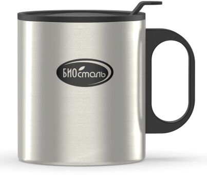 Термокружка BIOSTAL с пластиковой ручкой 0.45л NM-450B Термокружка BIOSTAL с пластиковой ручкой 0.45л NM-450B