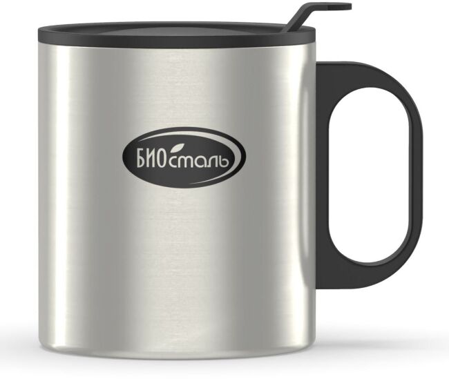 Термокружка BIOSTAL с пластиковой ручкой 0.45л NM-450B Термокружка BIOSTAL с пластиковой ручкой 0.45л NM-450B