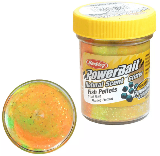 Паста форелевая Berkley Powerbait Natural Scent Glitter Trout Bait (50г) Fish Pellet Rainbow 1239479