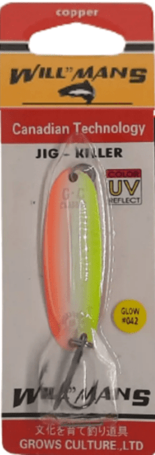 Блесна колеблющаяся GROWS CULTURE Will"mans Jig Killer 57мм 7гр #042 UV