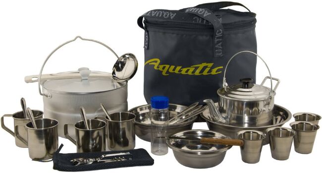 Пикниковый набор на 4 персоны AQUATIC синий ПН-11-4С Пикниковый набор на 4 персоны AQUATIC синий ПН-11-4С