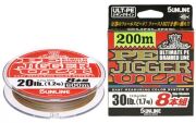 Плетёный шнур SUNLINE PE Jigger ULT 8 200м #4.0/0.330мм 60lb/29.0кг многоцветный