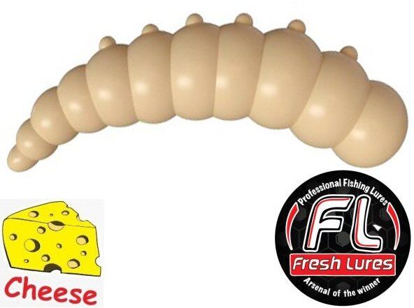 Силиконовая приманка FRESH LURES Big Junior 1.7”/43мм Сыр #105 7шт/уп Силиконовая приманка FRESH LURES Big Junior 1.7”/43мм Сыр #105 7шт/уп