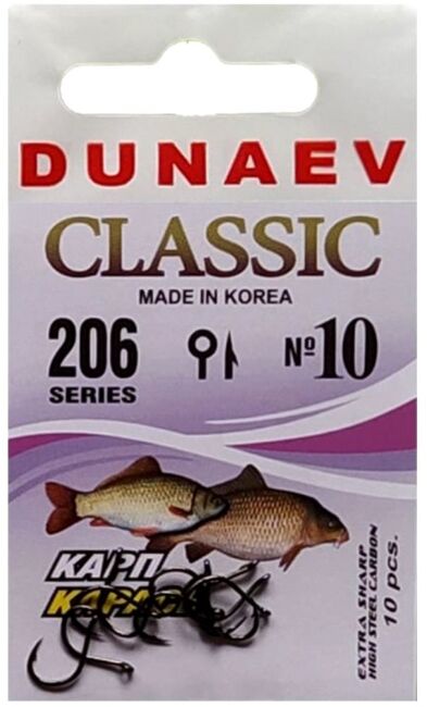 Крючок DUNAEV Classic 206 #10 10шт/уп Крючок DUNAEV Classic 206 #10 10шт/уп
