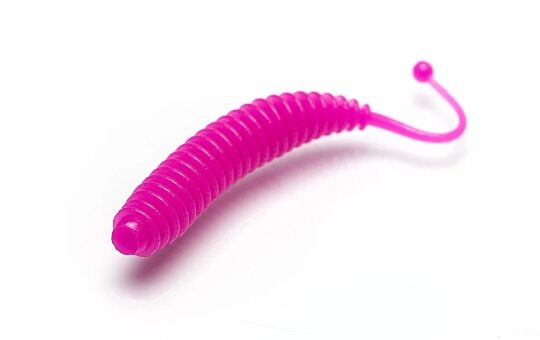 TFT Приманка силиконовая 77 мм. WORMS Цвет: W-08 Маджента , Аромат: Сыр, 8 шт.