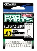 Застежка OWNER 4183-00 PRO Parts All Purpose Snap №00 8.9кг стальной 12шт/уп