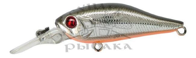 Воблер PONTOON21 Cheerful 34F-MR 34мм 1.6гр  0,6-1,0м 051 Metallic HG Silver&Black OB RE