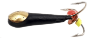 Мормышка вольфрам WORMIX Чертик  Высокий  с золотой коронкой  0. 8 гр.Ø2.5мм