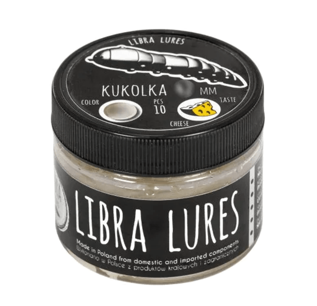 Приманка LIBRA LURES Kukolka 42 # 040 Black 42мм Сыр 10шт/уп