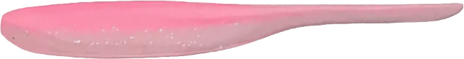 Слаг KEITECH Shad Impact 4" EA#10 Pink Silver Glow 10.5см 5.0гр 8шт/уп