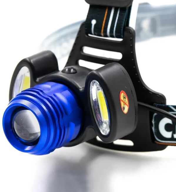 Фонарь налобный "СИБИРСКИЙ СЛЕДОПЫТ-Лайт", 1 LED + 2 COB, zoom, аккум. 220В Фонарь налобный "СИБИРСКИЙ СЛЕДОПЫТ-Лайт", 1 LED + 2 COB, zoom, аккум. 220В