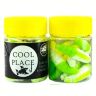 Силиконовая приманка COOL PLACE Maggot 1.6" Сыр #white/green 10шт/уп