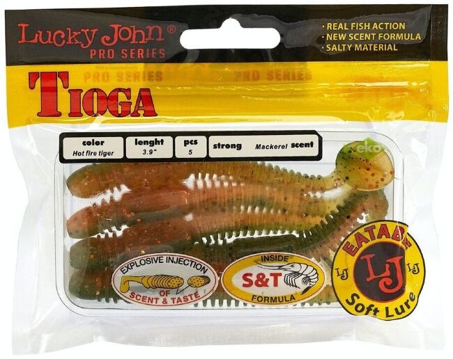 Виброхвост LUCKY JOHN Pro Series Tioga 3.9" 100мм #T51 5шт/уп 140104-T51 Виброхвост LUCKY JOHN Pro Series Tioga 3.9" 100мм #T51 5шт/уп 140104-T51