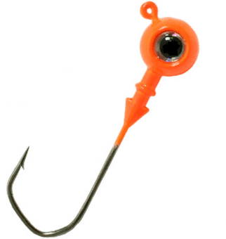 Джиг-головка крашеная ПТФ МОРМЫШ Шар 40гр кр-к: VD-079 №5/0 цв:03-оранжевый 3шт/уп