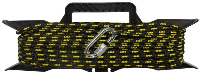 Якорная намотка на мотовиле Ø8мм 20м разрывная нагрузка 700кг с карабином Якорная намотка на мотовиле Ø8мм 20м разрывная нагрузка 700кг с карабином