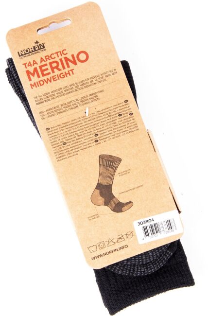 Носки Norfin T4A ARCTIC MERINO MIDWEIGHT р.(39-41) M